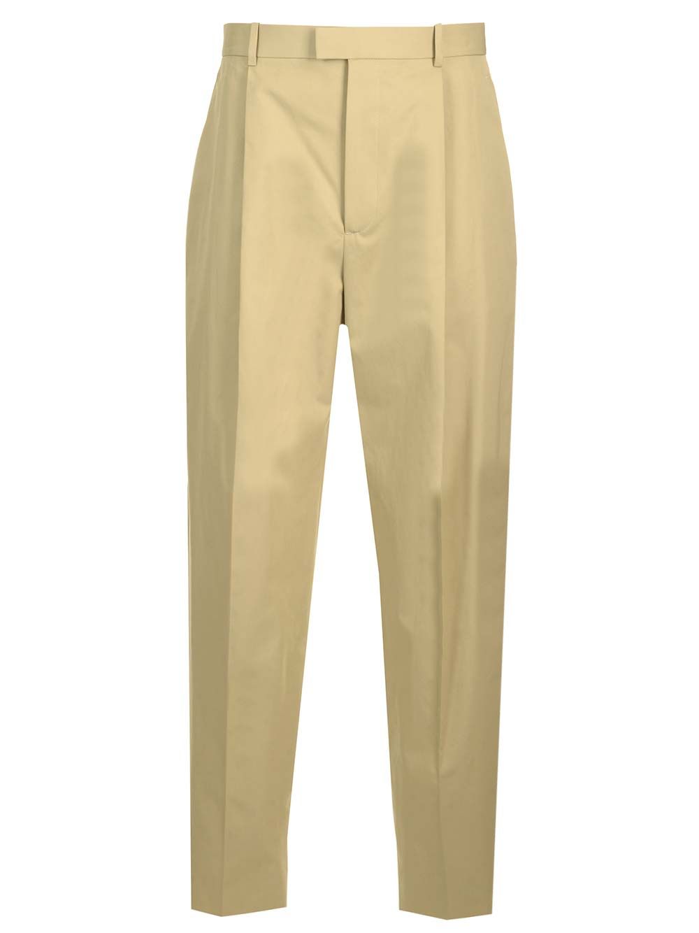 Bottega Veneta Lightweight Cotton Twill Trousers - Beige | f164a12bf03ad7442bb8672c23f1cc17bb0a7800