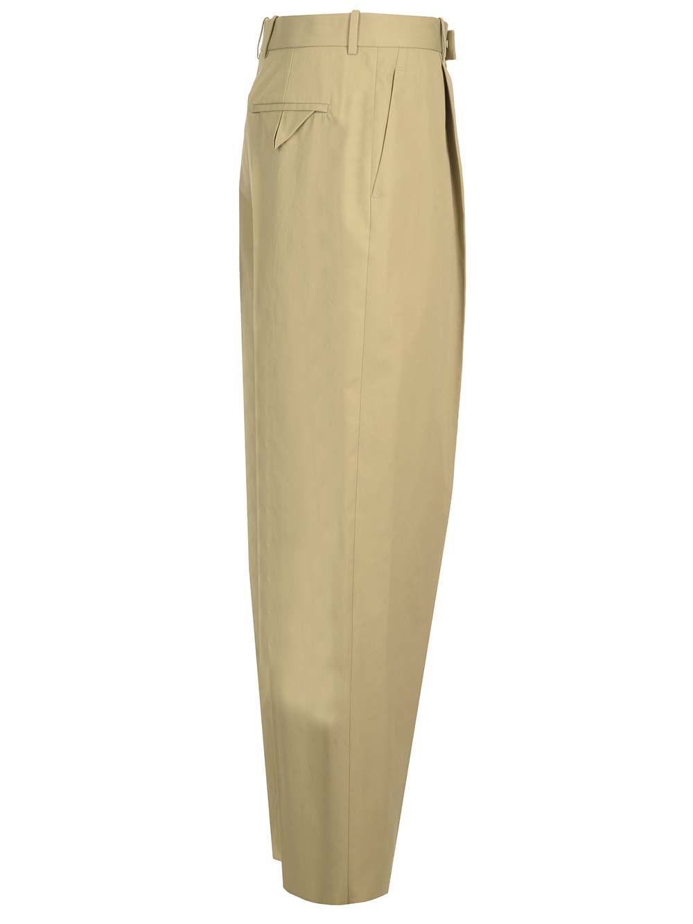 Bottega Veneta Lightweight Cotton Twill Trousers - Beige | 14358f12e8d2e0beeee81150cc7aaefe8e7a139c