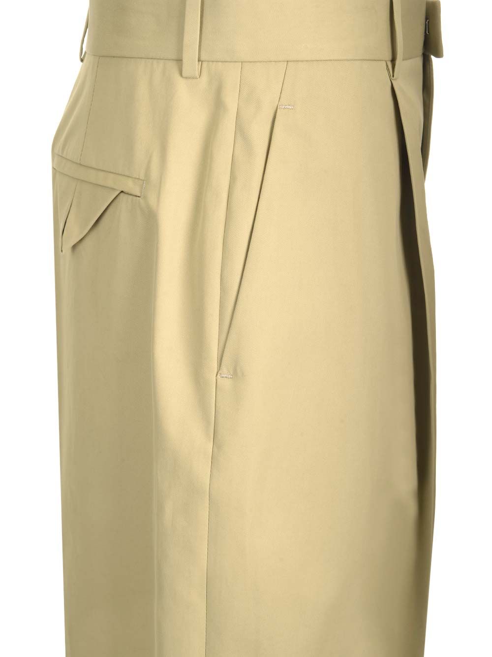 Bottega Veneta Lightweight Cotton Twill Trousers - Beige | 7998812e1663cbe84e7fec68e20b0aee1406d313