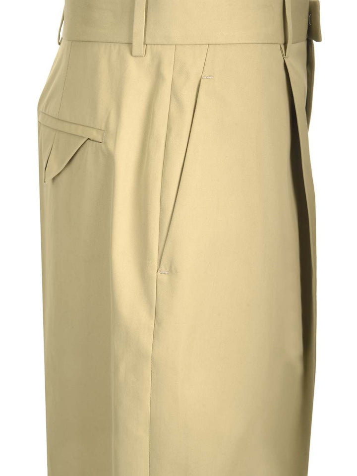 Bottega Veneta Lightweight Cotton Twill Trousers - Beige | 7998812e1663cbe84e7fec68e20b0aee1406d313