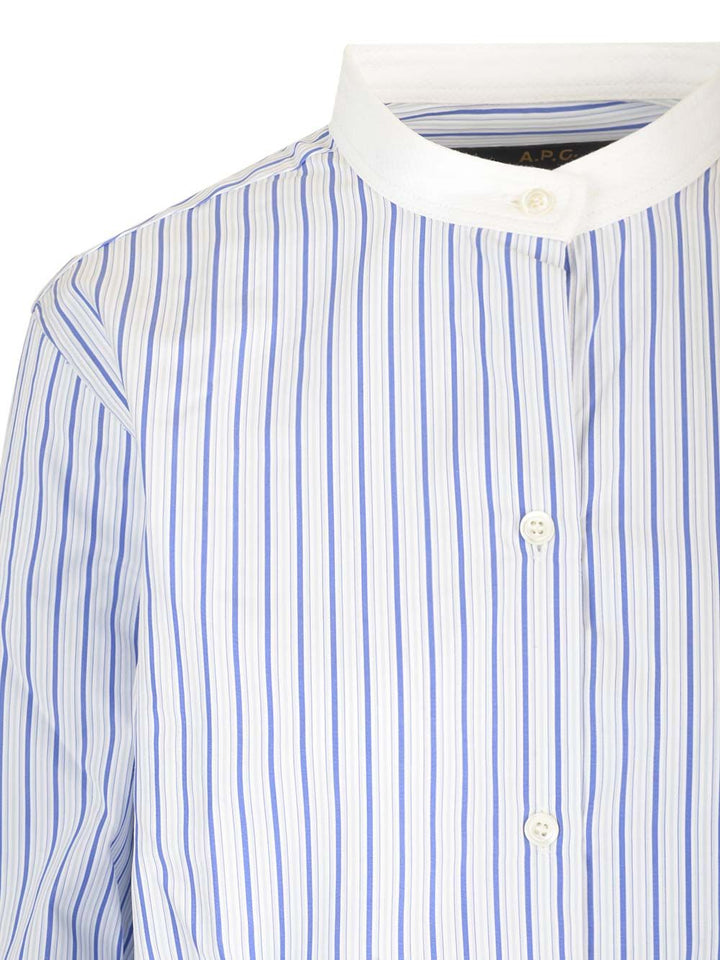 A.P.C. Coreana Striped Chemise Venezia Shirts - Light blue | a0b29848d9f630b113b686aaf160bf29e487c477