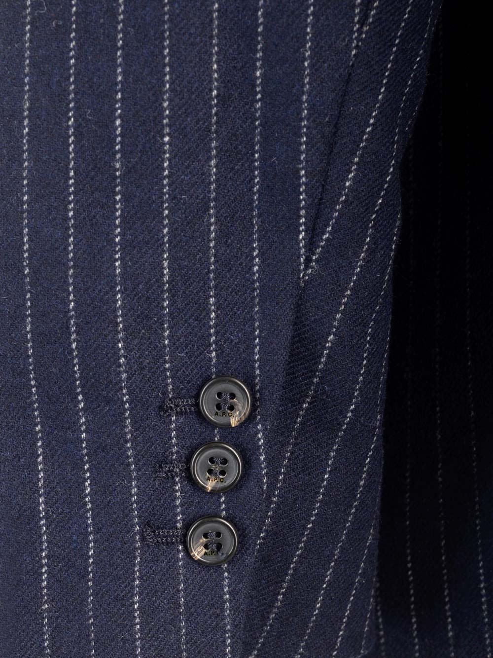 A.P.C. Double-Breasted Blazer Jackets - Blue | 2b0d721554e464c5d8f90d5e6cce68c0f582489f