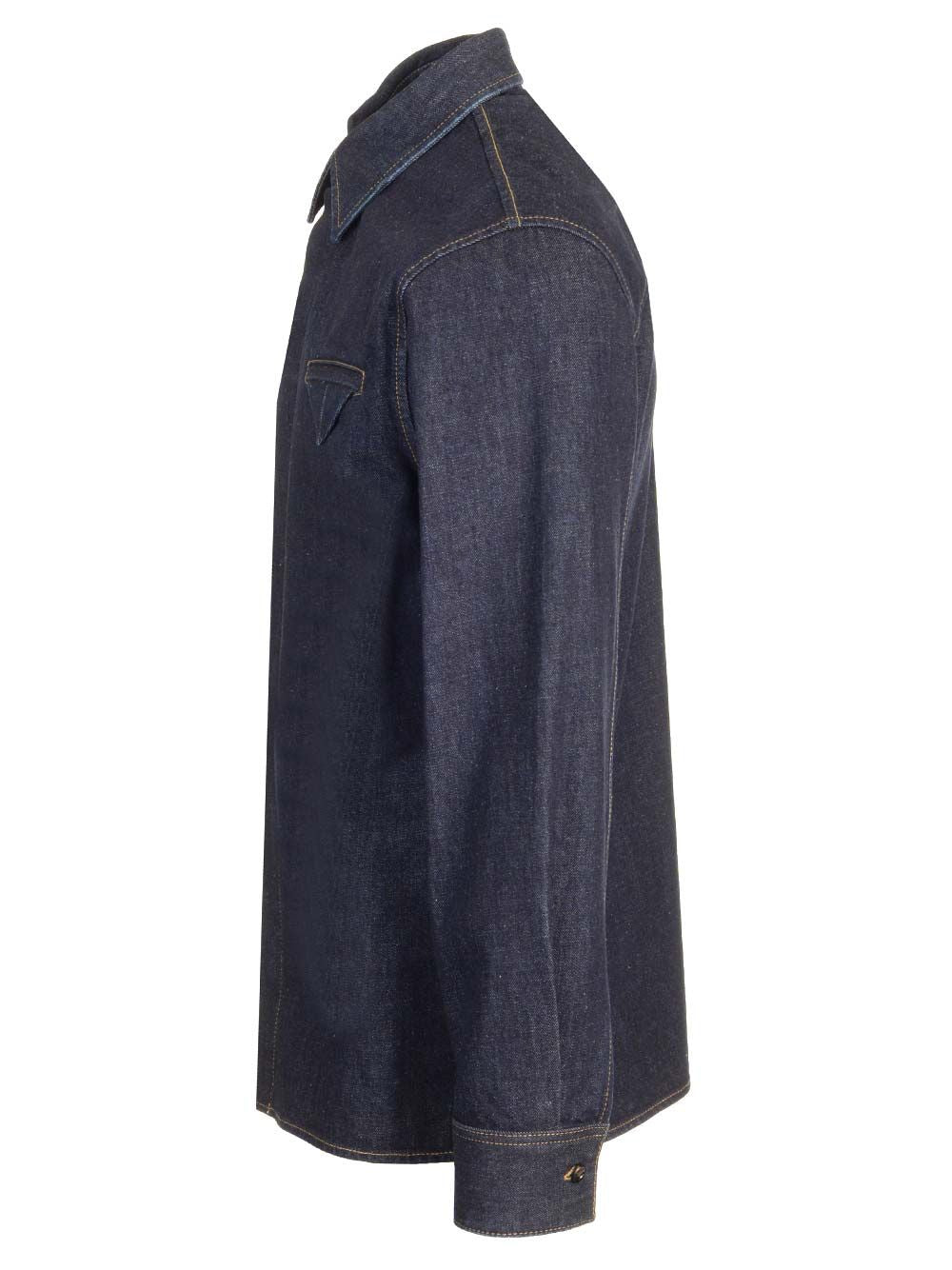 Bottega Veneta Denim Shirt Shirts - Blue | fde05f517c7d0cb64d9d4e21da54dcf6640756a4