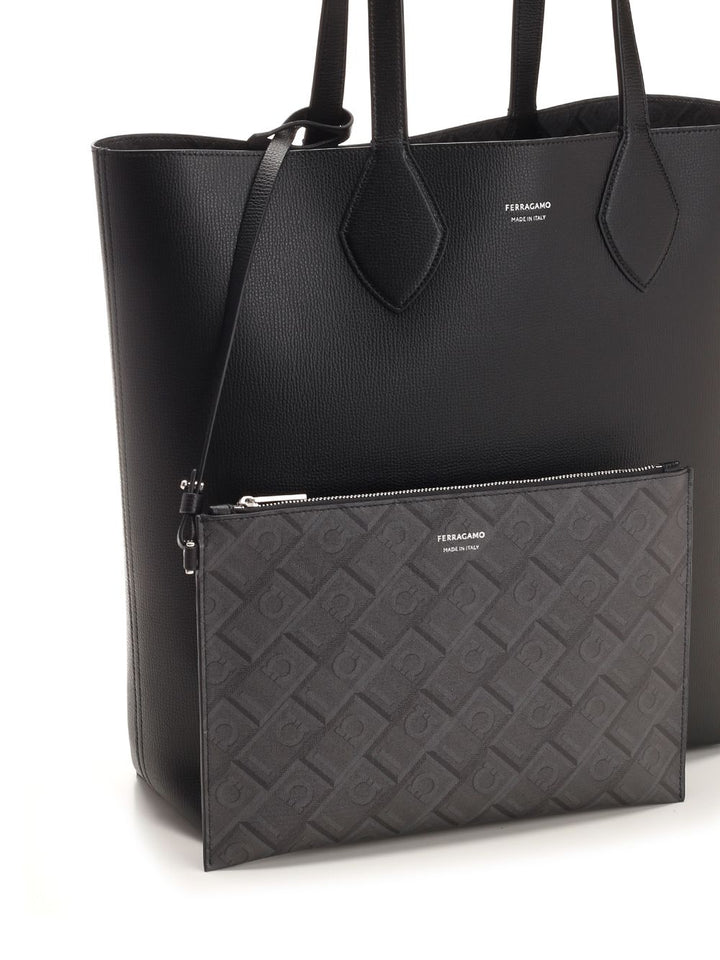 Ferragamo Reversible Tote Bag Handbags - Black | 5c8c50e0cfb611a365dc2198f60b84a27fded8ae