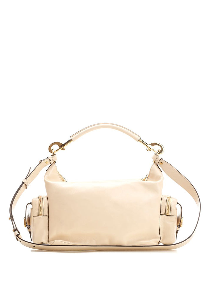 Chloe' Camera Bag Shoulder Bags - Beige | e4cef82b6cd5dd17811d9e2331a6ab99512a9a04