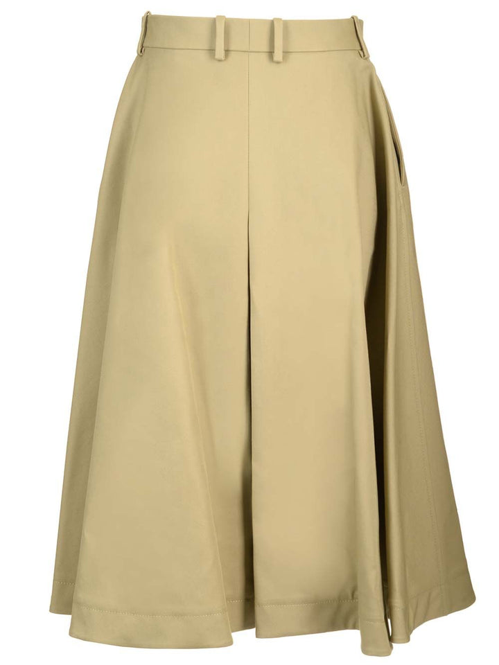 Bottega Veneta Wide Skirt With Ruffles Skirts - Beige | 684fa38644b3e585bbfcd00c5b6cf67e8fe2a4f5