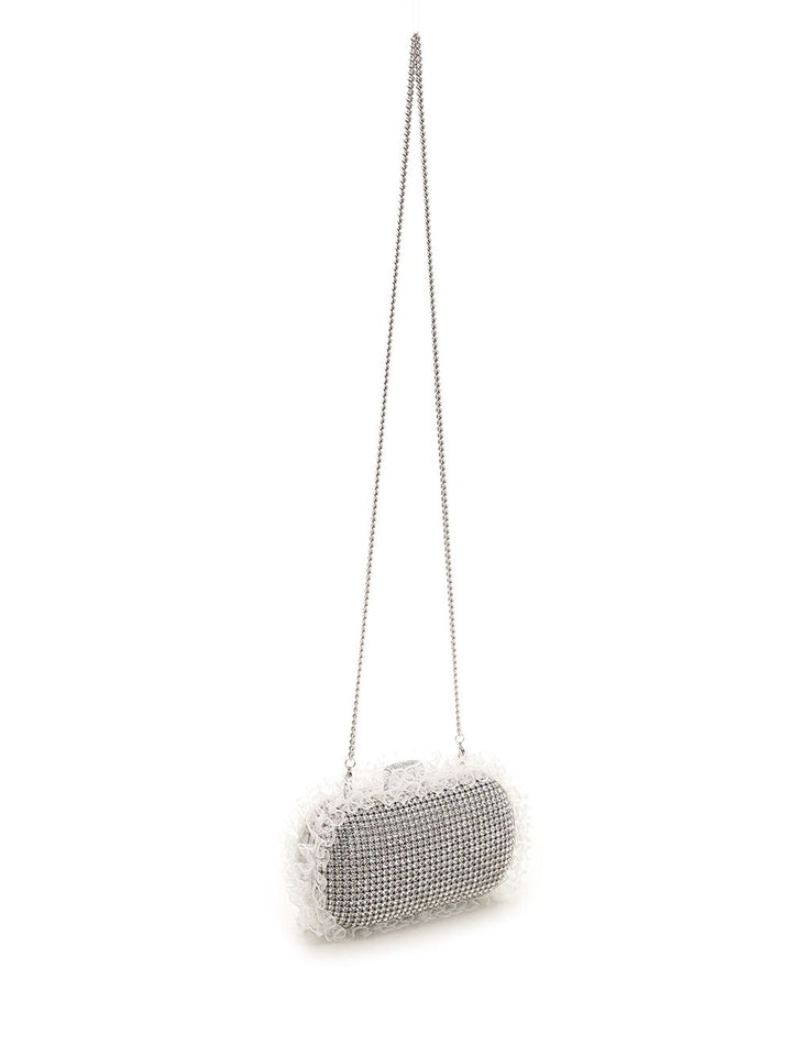 Self Portrait Residency Crystal Clutch Handbags - Silver | a4ff286b06666899e2c29a4ac5e5186fc36b615b