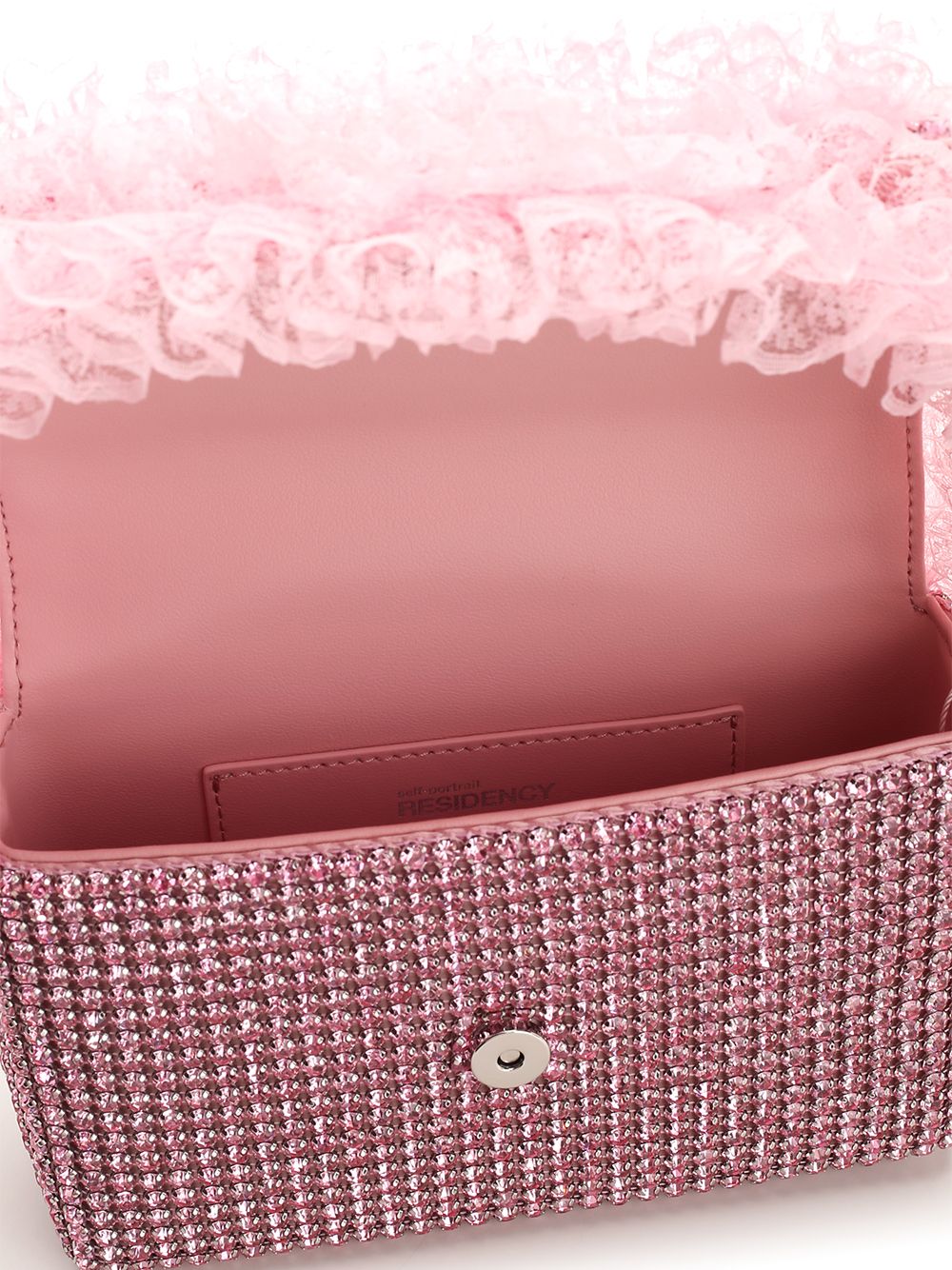 Self Portrait Residency Embellished Hand Bag Handbags - Rose | 5d6ded3f821c55f4289dc232826767b6c2dfadb7
