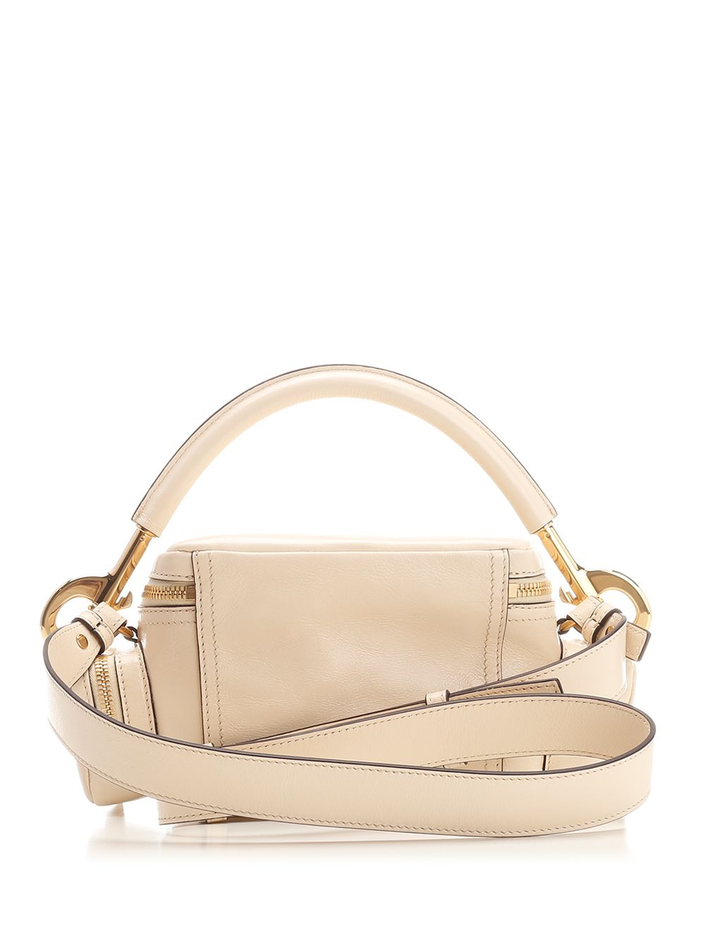 Chloe' Camera Bag Shoulder Bags - Beige | d5bd3efbc051bf1ca2829f2a89fb29c11706e3c7