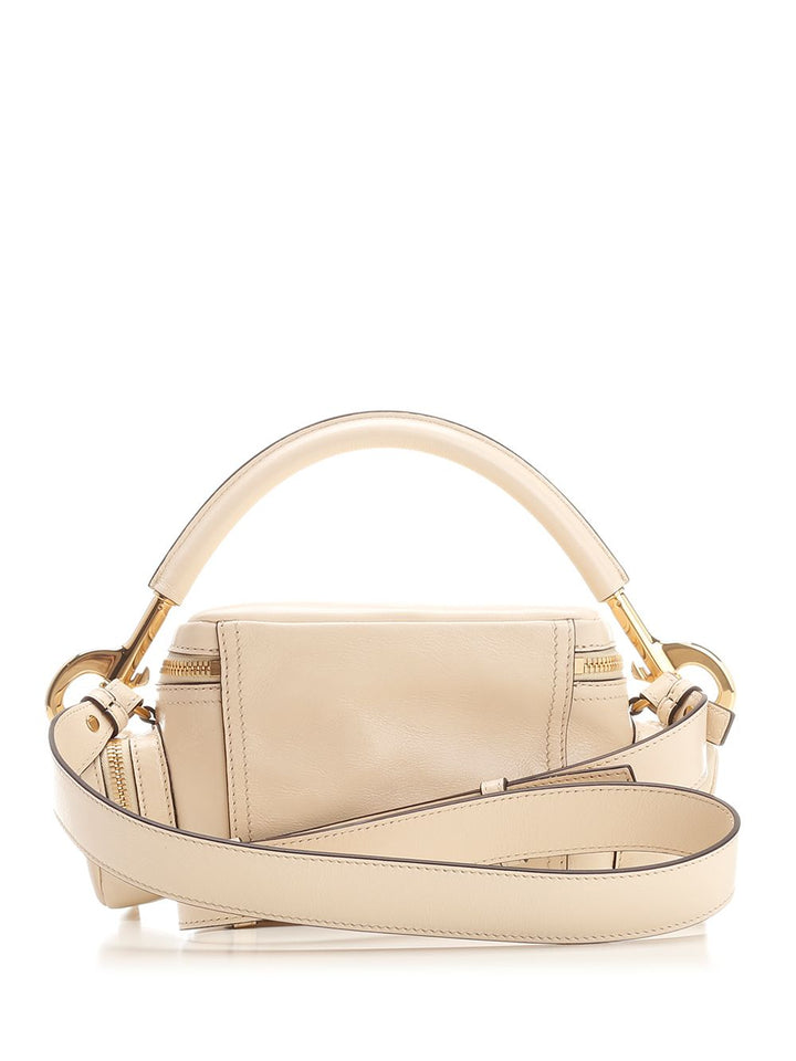 Chloe' Camera Bag Shoulder Bags - Beige | d5bd3efbc051bf1ca2829f2a89fb29c11706e3c7