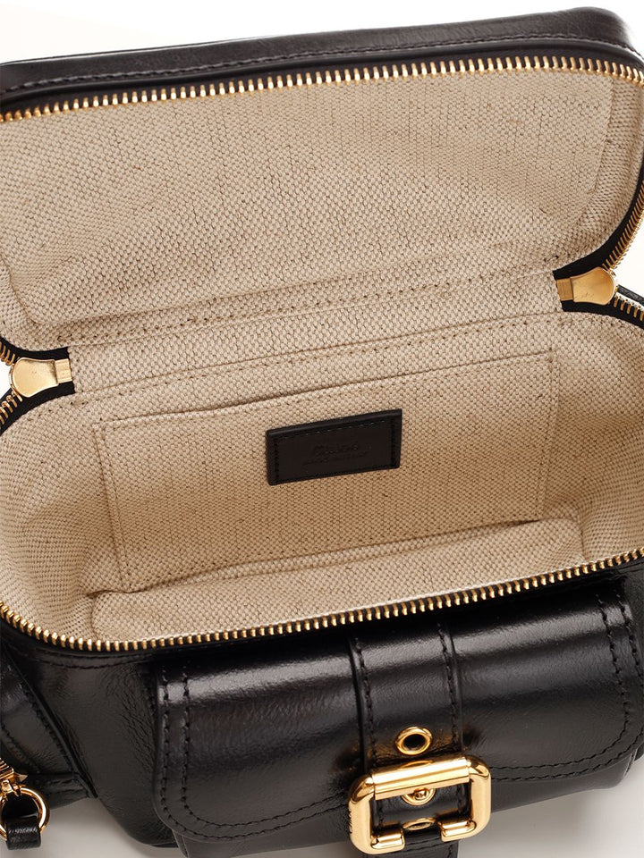 Chloe' Camera Bag Shoulder Bags - Black | d33af1bb08a2428a3beee788deccc568008f331a