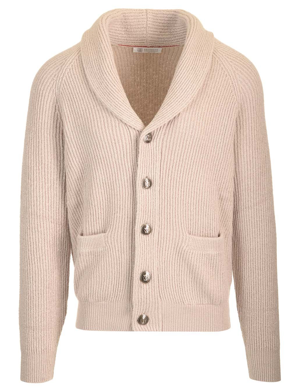 Brunello Cucinelli English Rib Cardigan Knitwear - Beige | bb5af4f11851ae55936d6b458a3cfe375d1457ba