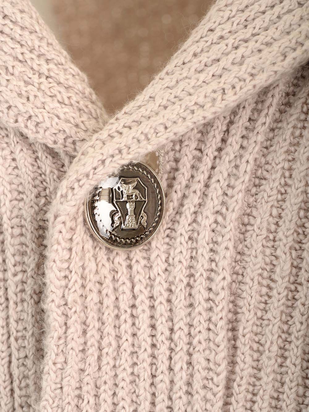 Brunello Cucinelli English Rib Cardigan Knitwear - Beige | ee62b9354dd4c95617ee67a28a004ebf285c6b7a