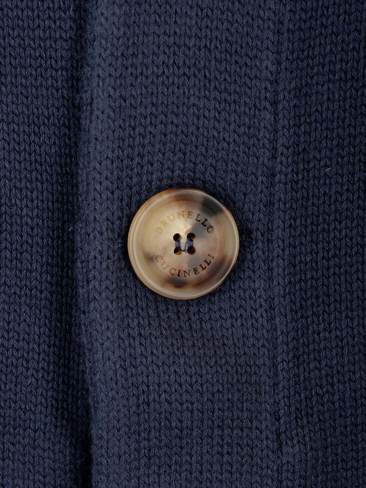 Brunello Cucinelli Cotton Knit Cardigan Knitwear - Blue | 51a8b0fefaef4faa445d53c1cbe0c295344b4809
