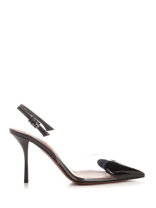 Le CœUr Patent Leather Slingback Pumps Black
