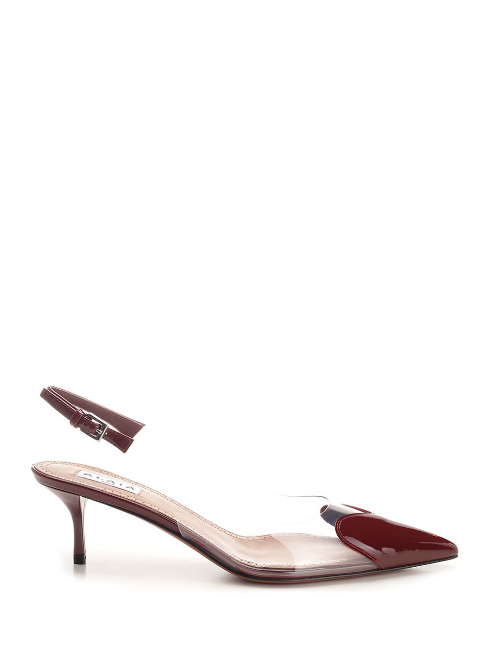 AlaÏA Le Cœur Patent Leather Slingback Pumps - Bordeaux | 88cd326299af5cf6bb0180b4817087783f94fdb4