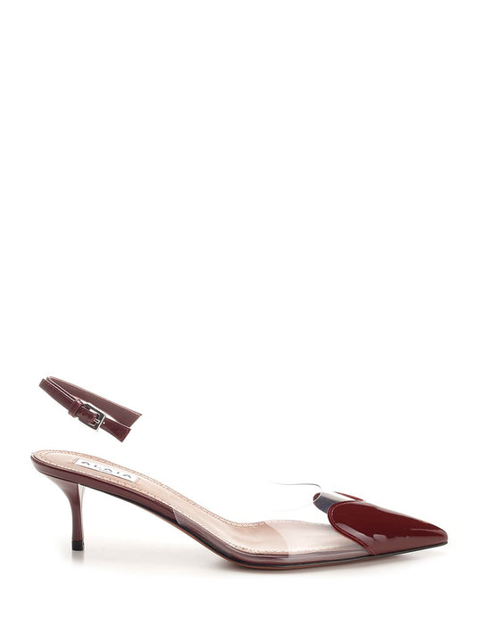 Le CœUr Patent Leather Slingback Pumps Bordeaux