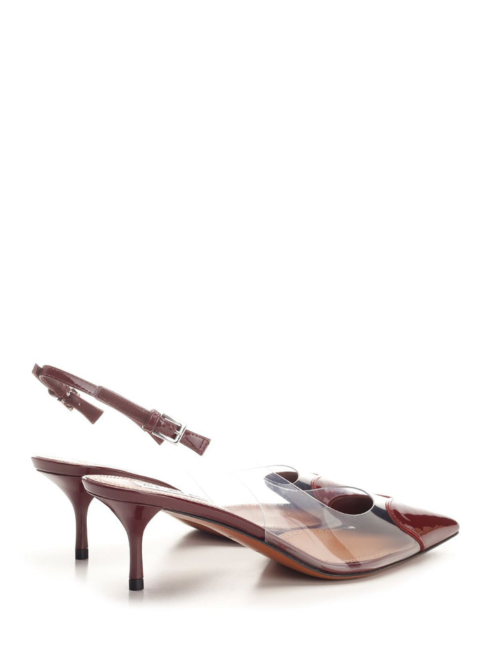 AlaÏA Le Cœur Patent Leather Slingback Pumps - Bordeaux | 5818d0b7cba12e854d19ce8825ecbdd7bc42d2b8