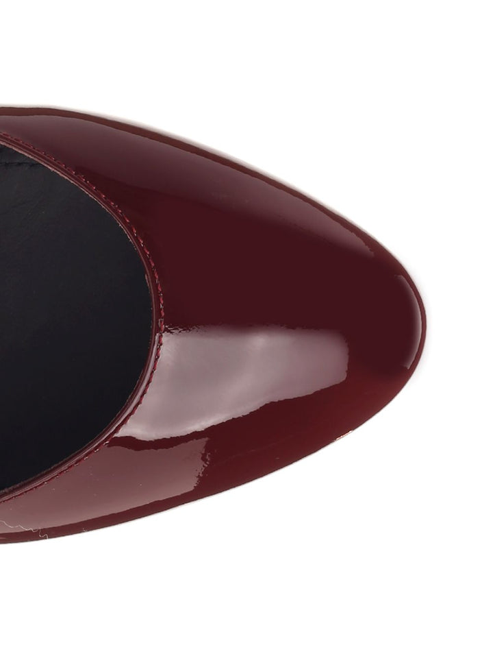 AlaÏA Rounded Toe Sling Back Pumps - Bordeaux | 010c153e4140c63b058f36290d33f9d14f83e98a