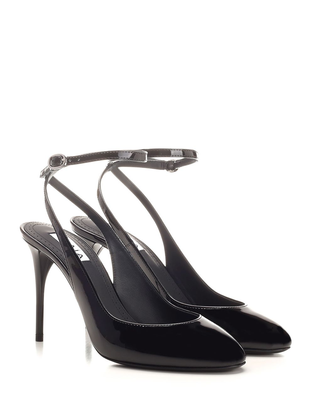 AlaÏA Rounded Toe Sling Back Pumps - Black | 132e11ce0bec10085f5fb21ce8e77d6c82f3bb65