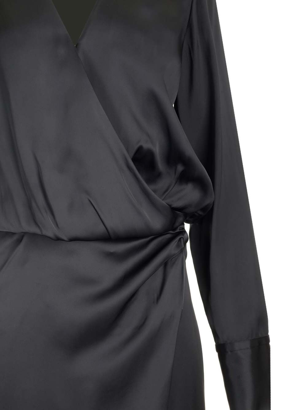 The Attico Satin Midi Dress Dresses - Black | b4bf28ef70f87ff8b070f5ae99d9440679a8c8c1