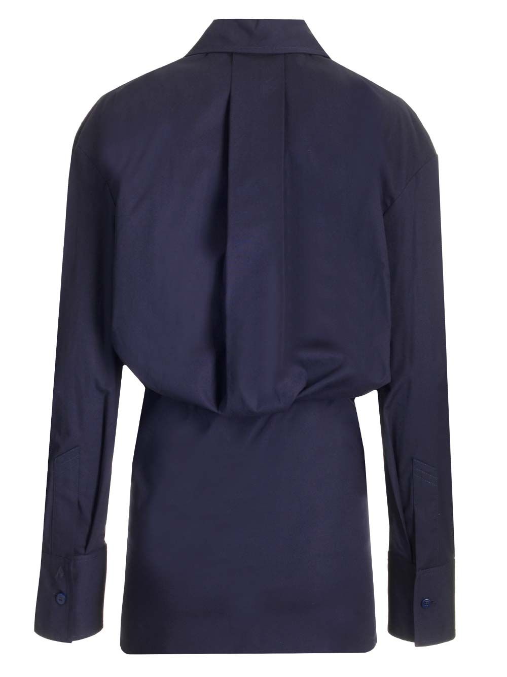 The Attico Stretch Popeline Mini Dress Dresses - Blue | 97867e9a0d70dd3b82409c84b27faae4ca11f2c2