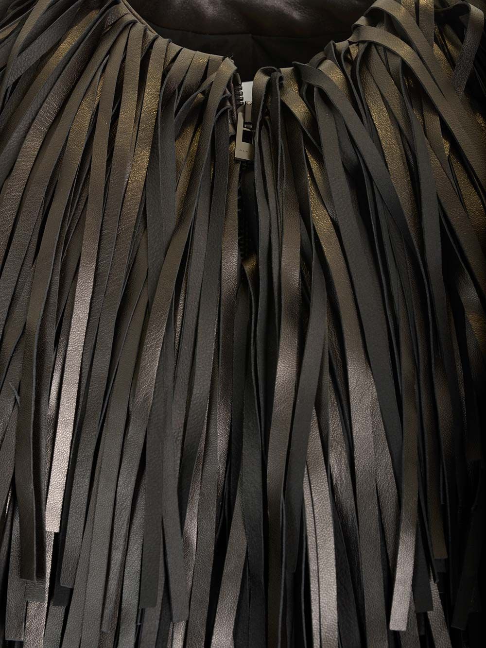 AlaÏA Fringed Bomber Jacket Jackets - Black | 5f4b04db65beaea6b04c011eba075799555b71c0