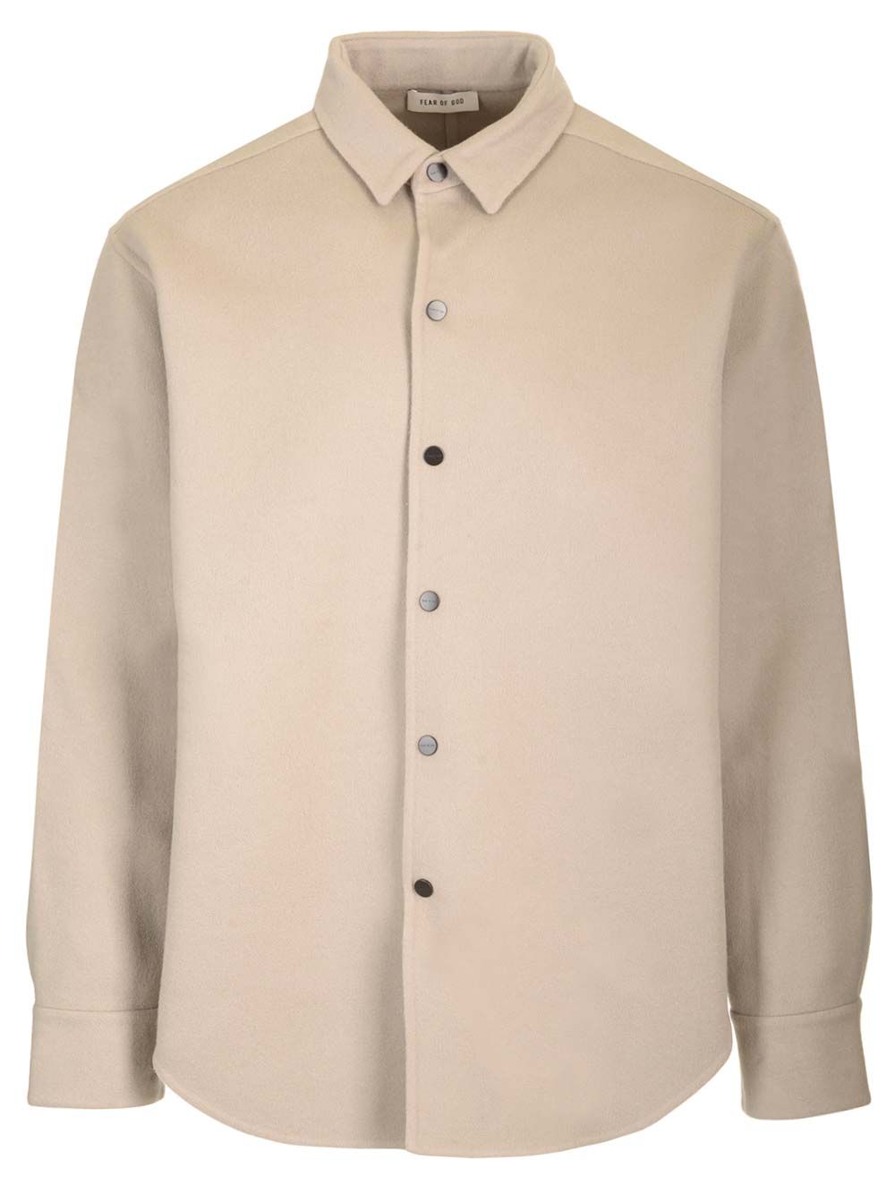 Fear Of God Wool And Cashmere Overshirt Jackets - Beige | a4012e8276d9158455f7faf38cf6d7feacd3e8aa