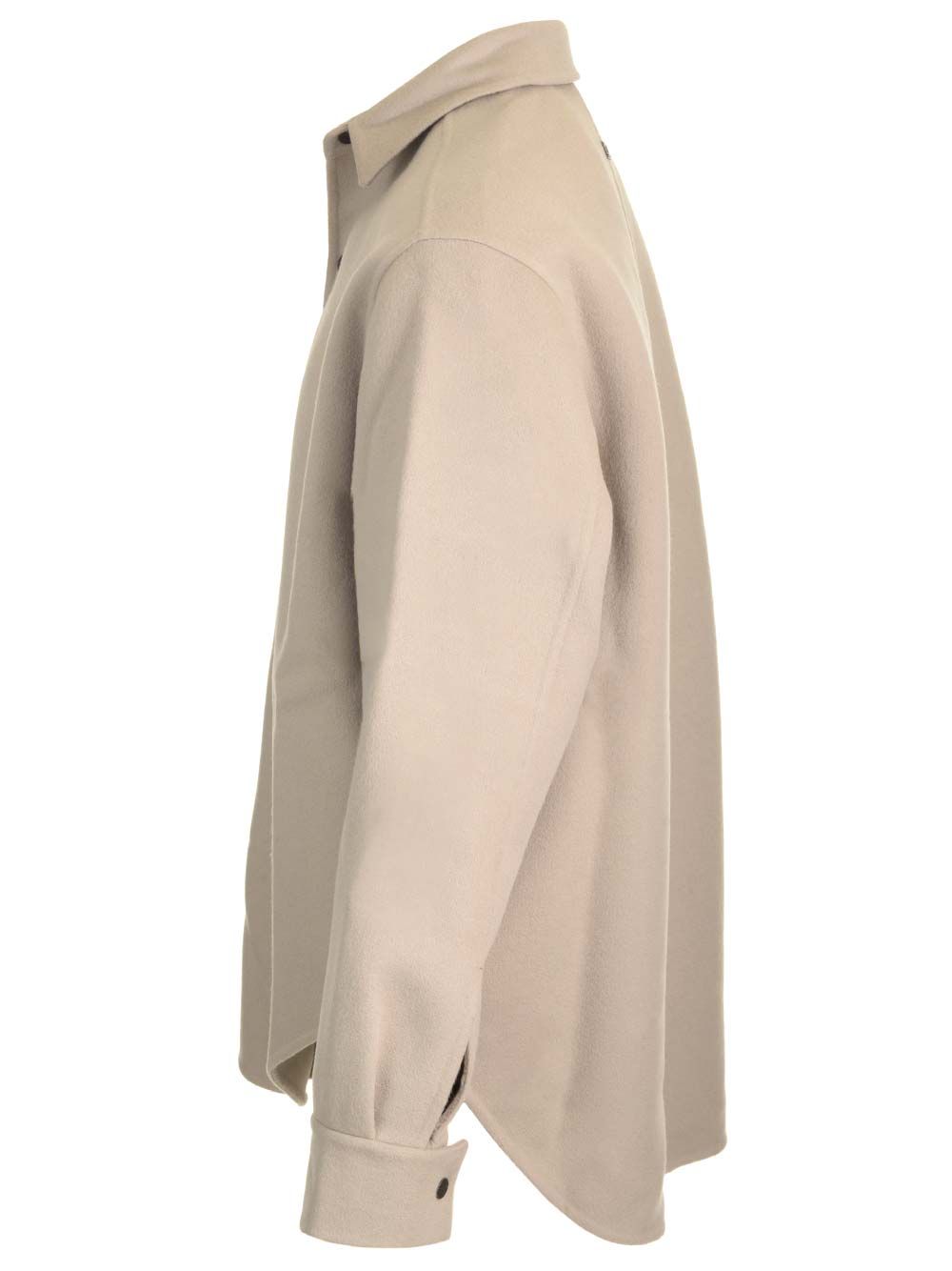 Fear Of God Wool And Cashmere Overshirt Jackets - Beige | 74f1bf23f9897e18070a9fbb11076086f80d2d45