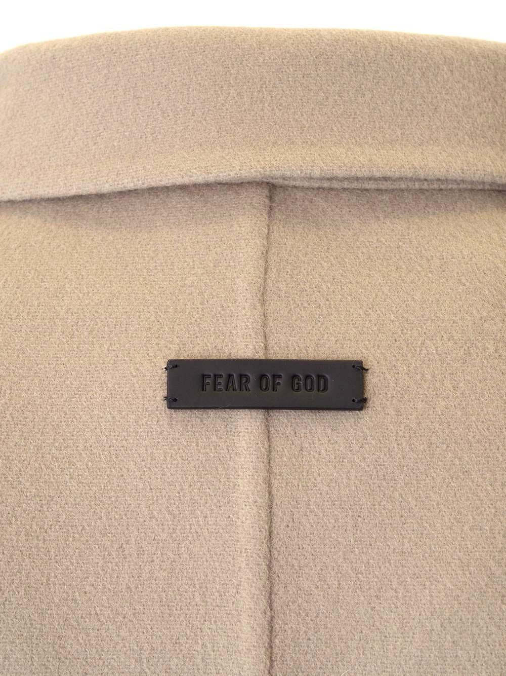 Fear Of God Wool And Cashmere Overshirt Jackets - Beige | b36ee3191d04469d305d728e7f5ca985e2062611