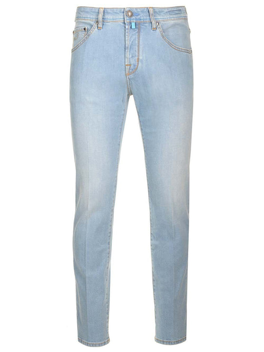 Pant5 Pkt Slim Cropped/Carrot Scott B1 Trousers Light Blue