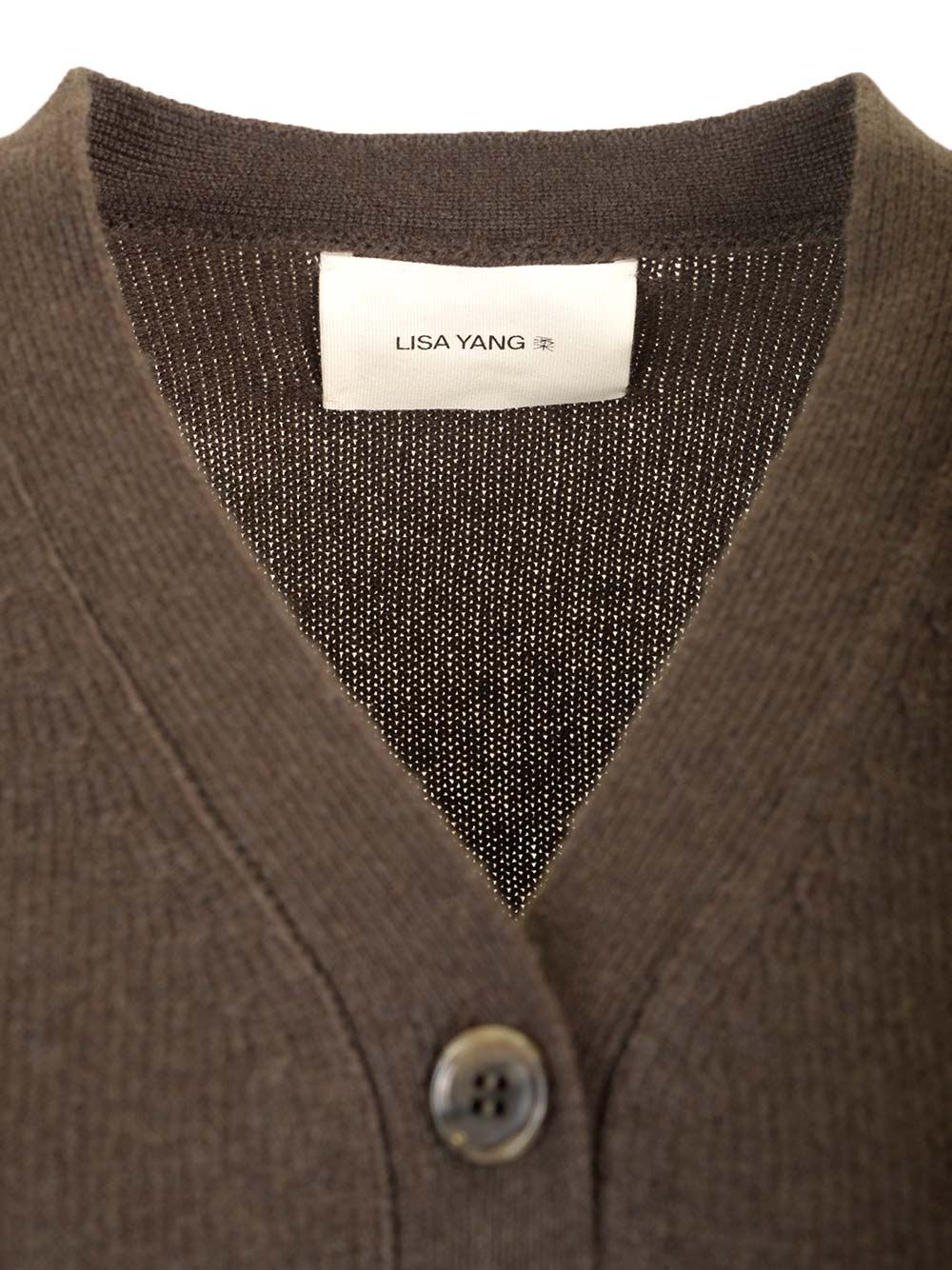 Lisa Yang Marion Cardigan Knitwear - Brown | d49f37a22c717dc281c0e4f6f395362d1d1b94a0