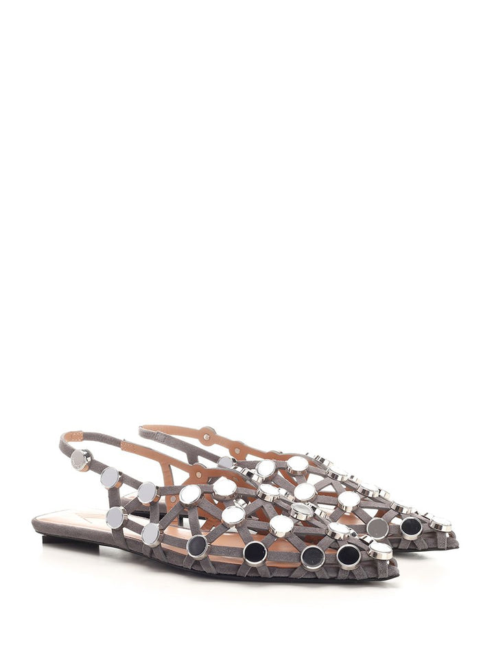 The Attico Grid Scarpe basse - Grey | 6b6d50fdca4a342f655b32549b8e85e816ba0d6f