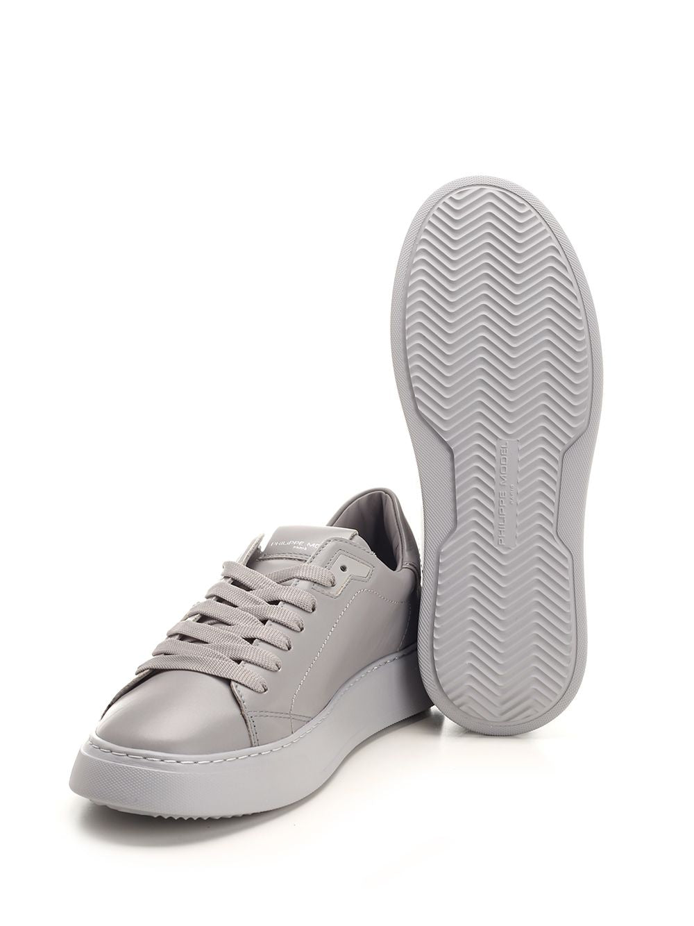 Philippe Model Temple Sneakers - Grey | 9fed162a8336adc13047fee05436d541b8b8d21b