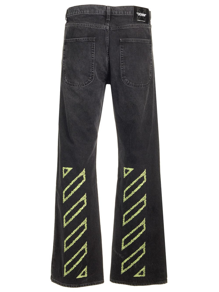 Off-White Diag Jeans - Black | d7fd0281373884f0c4c43b188326299e6fe5befb