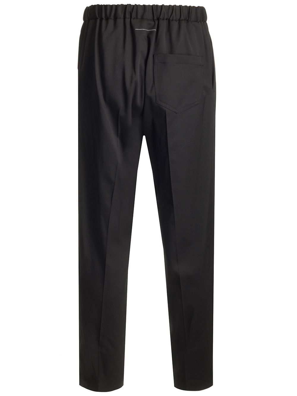 Mm6 Maison Margiela Elastic Waist Tailored Trousers - Black | 100a5beae8f67e0f393e57430ba8b36b4b18d645