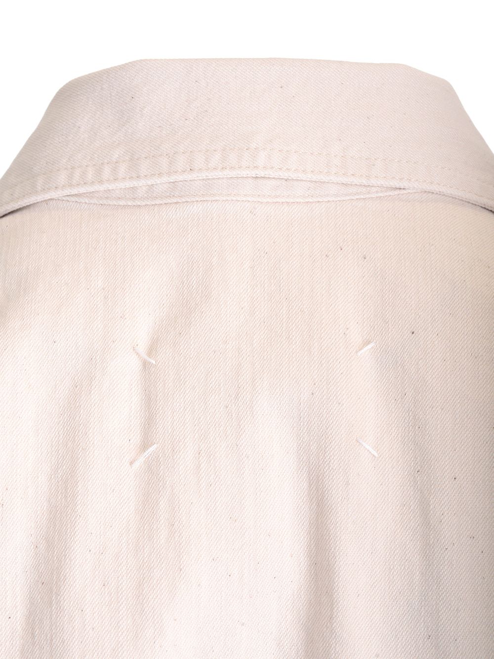 Maison Margiela Denim Pea Jacket Jackets - White | aa63418034d20c3bd17ab659584f62fa47721535