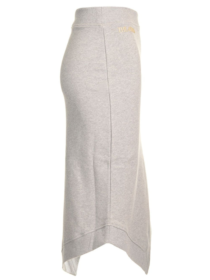 The Attico Double Fleece Midi Skirt Skirts - Grey | 9fd06a403748a146f6d80facdb1405c42e5fea15
