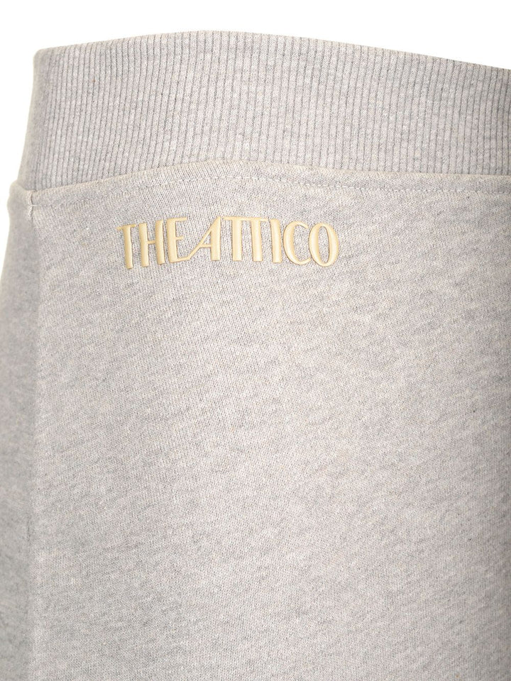 The Attico Double Fleece Midi Skirt Skirts - Grey | 037cb8bcb4cc2d0a3fdd228bd783af38e9675b4c