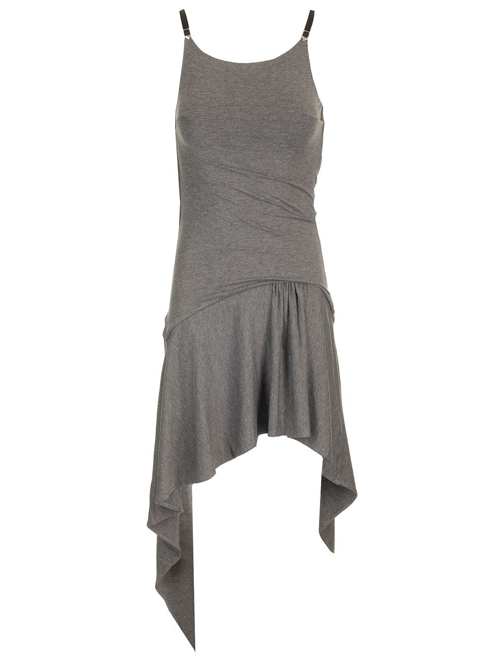 The Attico Mini Skater Spaghetti Strap Dress Jersey Dresses - Grey | 088aceb2cc2808b47be440a3b9f4b507a537cb35