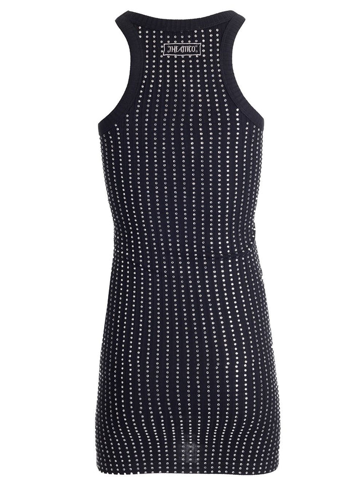The Attico Mini Dress With Thermo-Strass Dresses - Black | 991ef1065d07c44d9b12c08085c8fff9b91e3df8