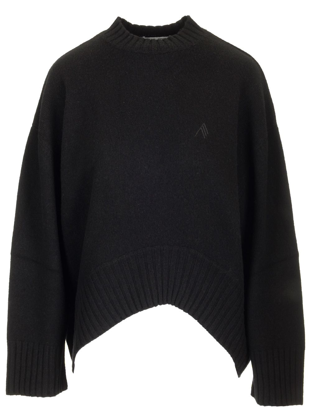 The Attico Oversized Cashmere Sweater Knitwear - Black | 62aa44a369f6948650707fe9c04d2e48a8c38b2b