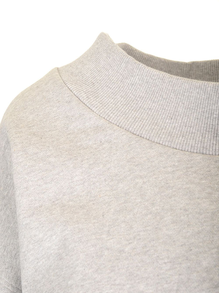The Attico Cropped Sweatshirt Double American Fleece Sweatshirts - Grey | 9732b024b8718d5b14361d0cfa96f5f33de2d50c