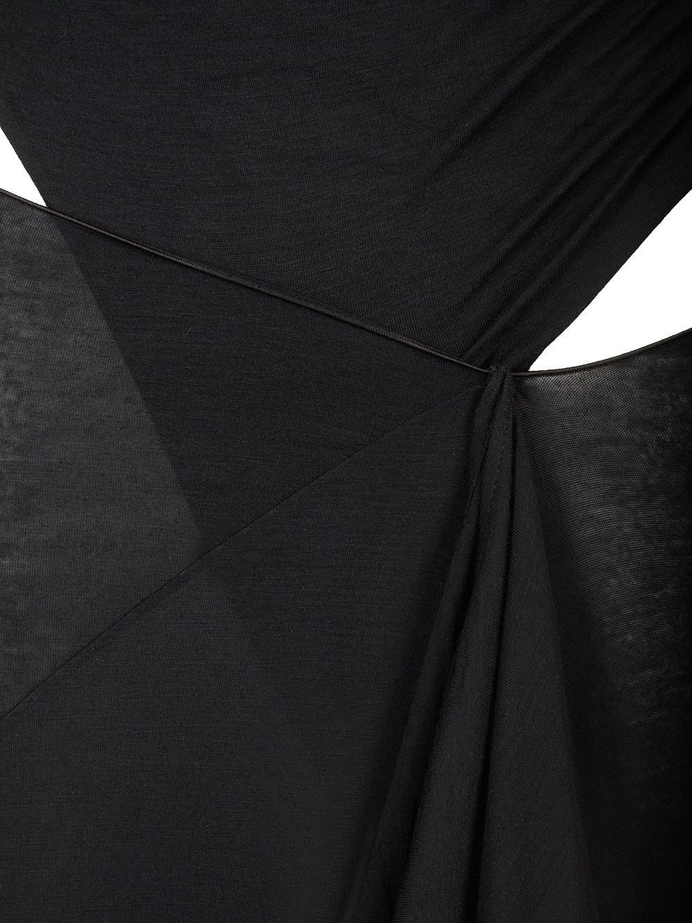 The Attico Long Draped Dress Dresses - Black | 5926289aa5840322feb1825c0db5601681a9f613