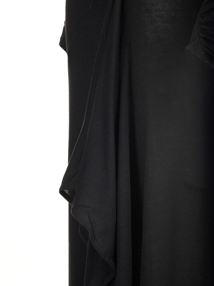 The Attico Long Draped Dress Dresses - Black | 9f3a02aa435415eb2ce67a90c4568db01f6762d6