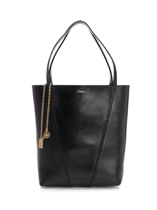 Chloé Spin Handbags Black