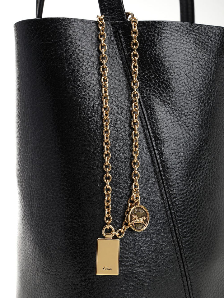 Chloe' Chloé Spin Handbags - Black | ae3caa0d1d7e86d55fcd40e9477ae7e233ac3752