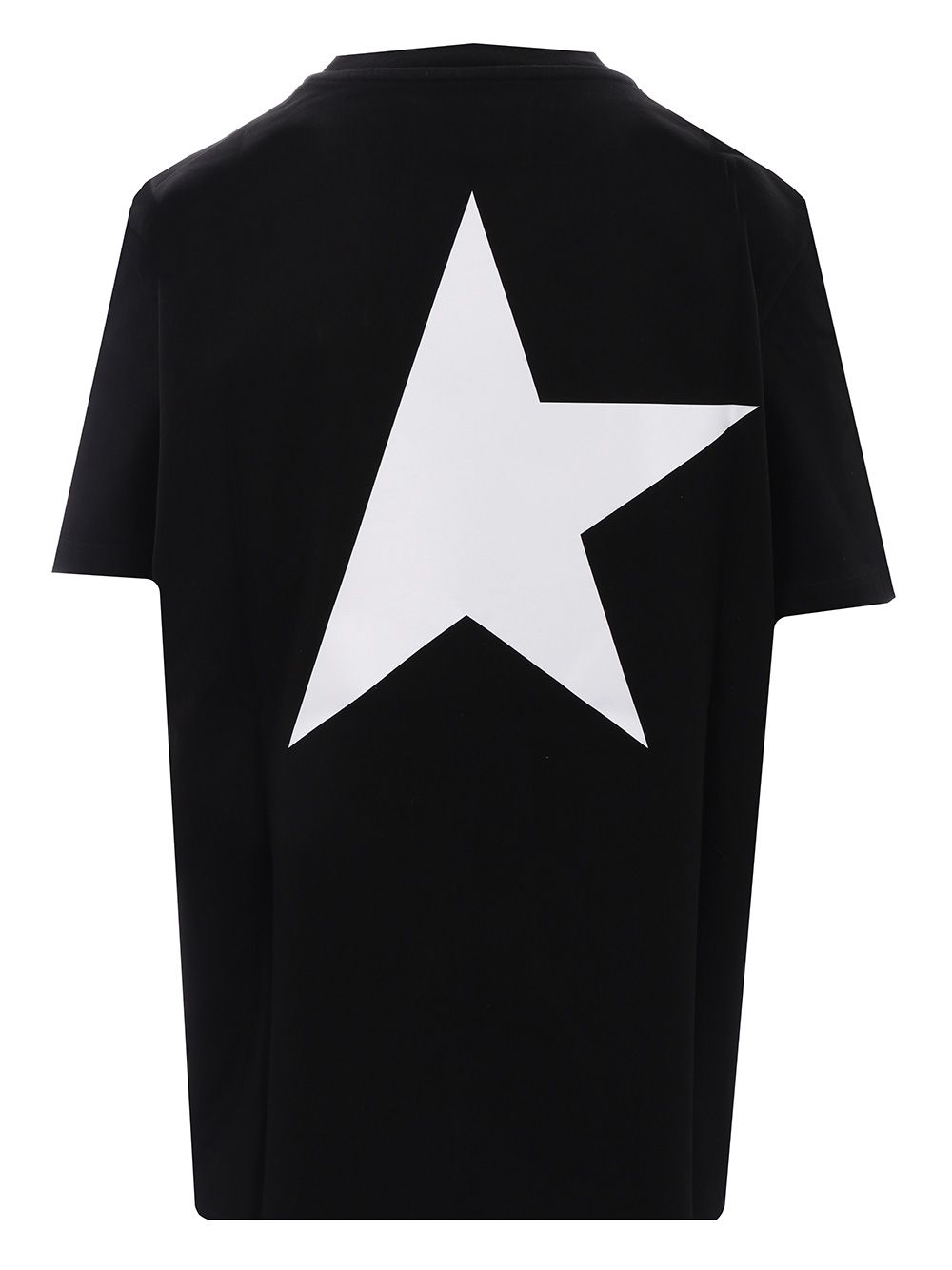 Golden Goose Deluxe Brand Black  With White Logo T-Shirt - Black | bb9ee2b3a26f1c7d0ede376238d483d5a3cdeb6b