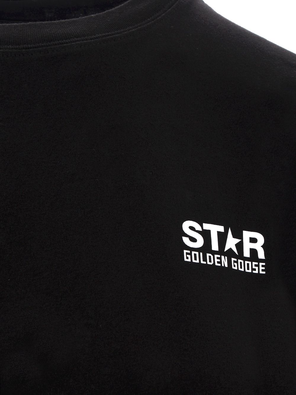 Golden Goose Deluxe Brand Black  With White Logo T-Shirt - Black | fe3eb4bacf2bc9073344488cda6795f66ba3c4b5
