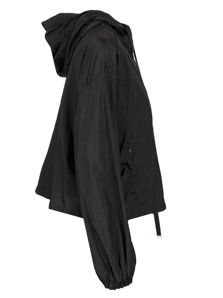 Herno Boxy Fit Waterproof Jacket Jackets - Black | 058ead9c54198e7ad4ae0d25156ec6bffa521007